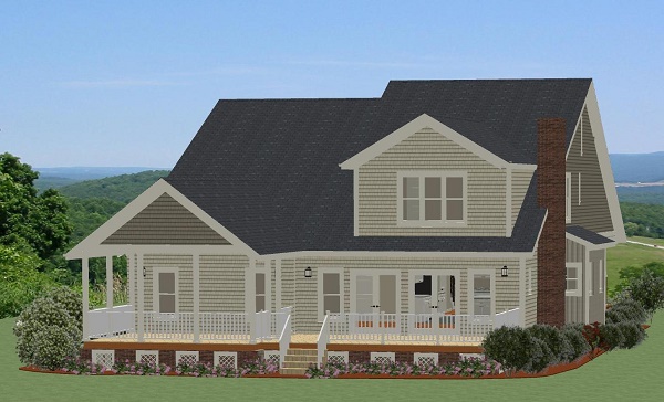 Deck of this 4-Bedroom, 3080 Sq Ft Plan - 189-1084