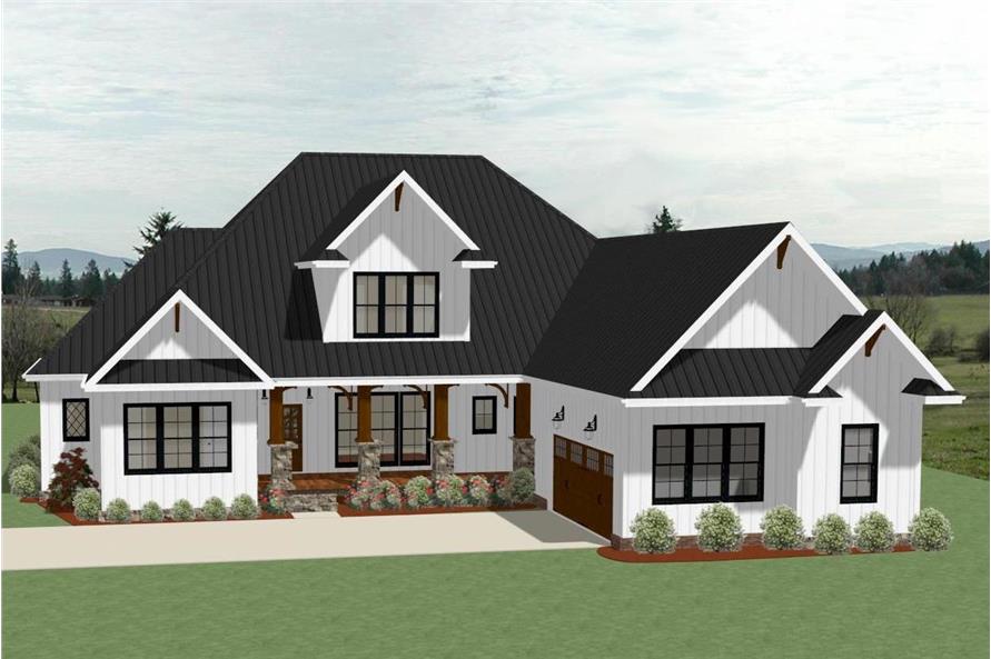  Farmhouse  House  Plan  4 Bedrms 3 5 Baths 3390 Sq Ft 