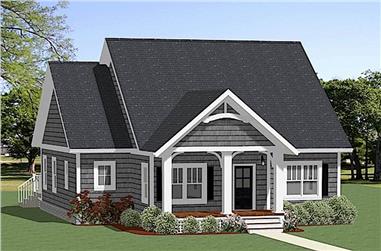 3-Bedroom, 1490 Sq Ft Cottage Home Plan - 189-1119 - Main Exterior