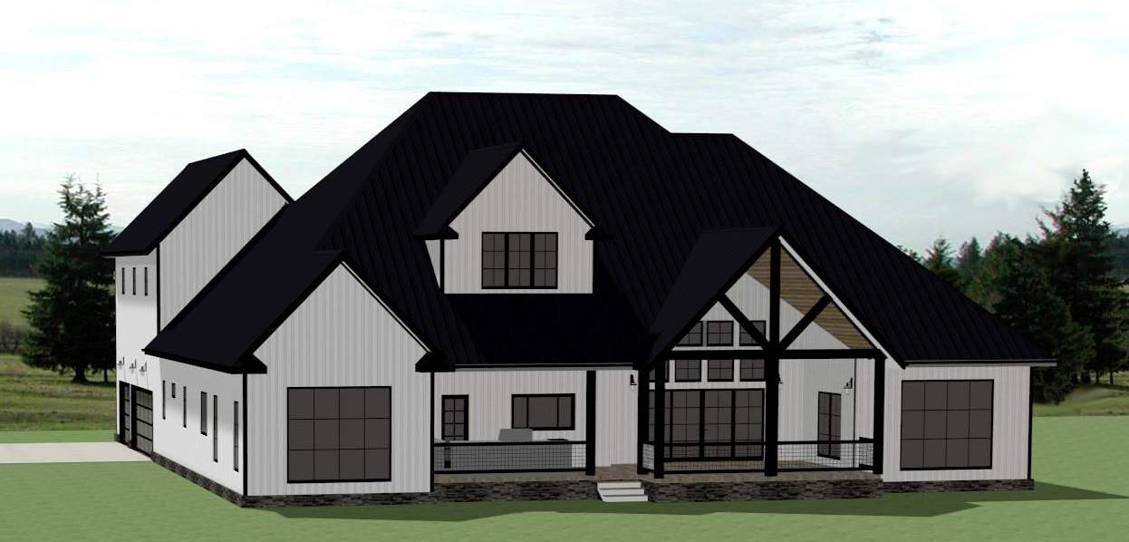Rear View of this 5-Bedroom,4278 Sq Ft Plan -189-1155