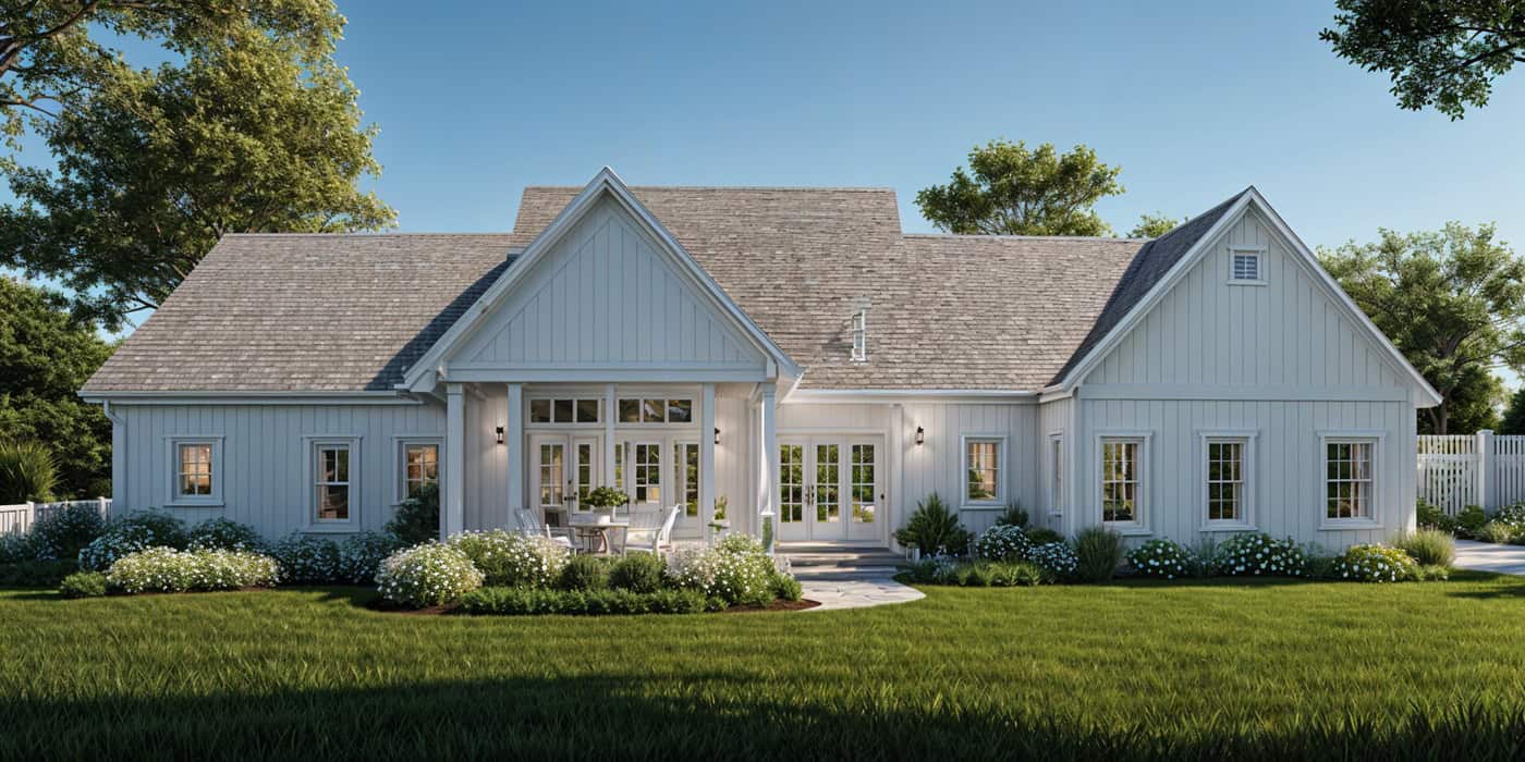 Home Plan Rear Elevation of this 4-Bedroom,3019 Sq Ft Plan -189-1165