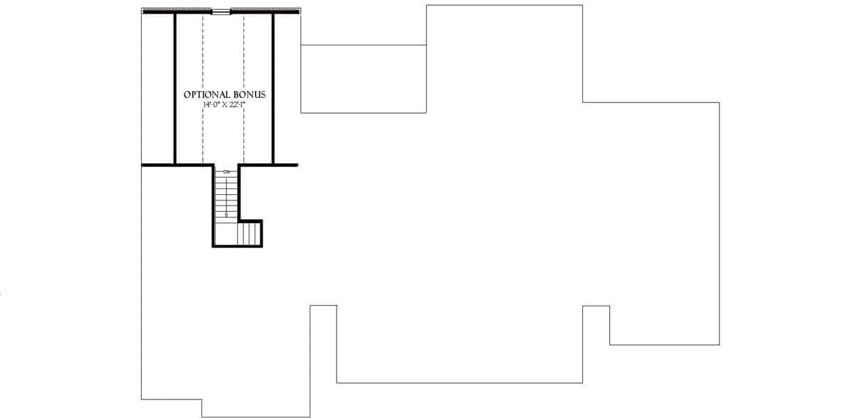Bonus Room of Modern Farmhouse Plan #189-1168