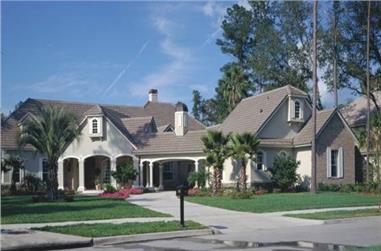 4-Bedroom, 3436 Sq Ft Southern Home Plan - 190-1004 - Main Exterior
