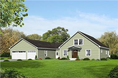 4-Bedroom, 2742 Sq Ft Contemporary Home - Plan #191-1032 - Main Exterior