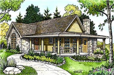 3-Bedroom, 1963 Sq Ft Country Home Plan - 192-1018 - Main Exterior