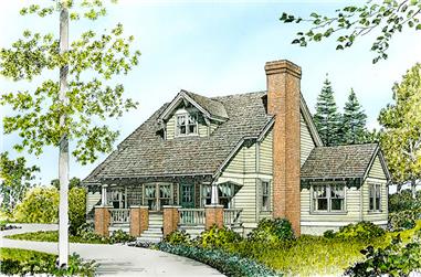 3-Bedroom, 1690 Sq Ft Cottage Home Plan - 192-1046 - Main Exterior