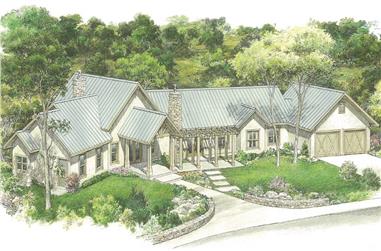 3-Bedroom, 2862 Sq Ft Ranch House - Plan #192-1057 - Front Exterior