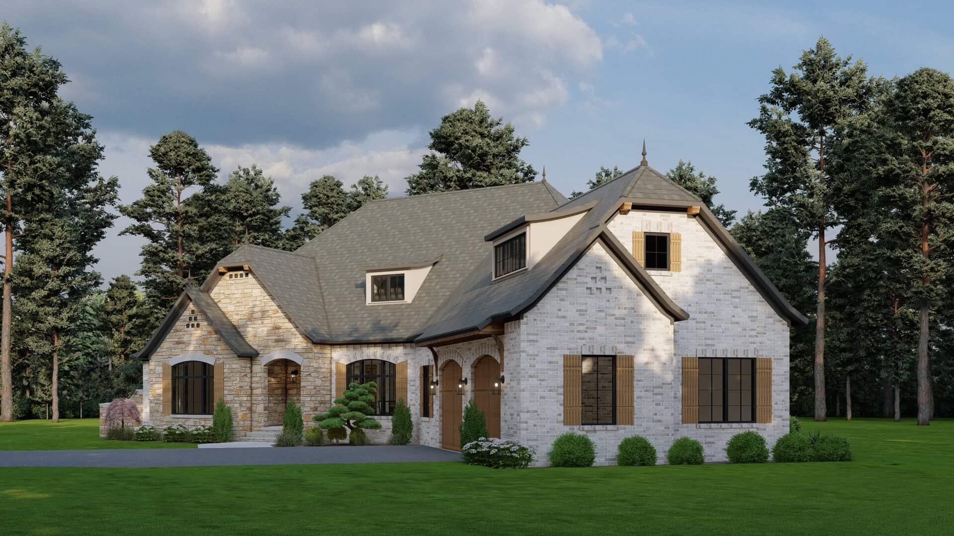 Front View of this 4-Bedroom,2647 Sq Ft Plan -193-1000