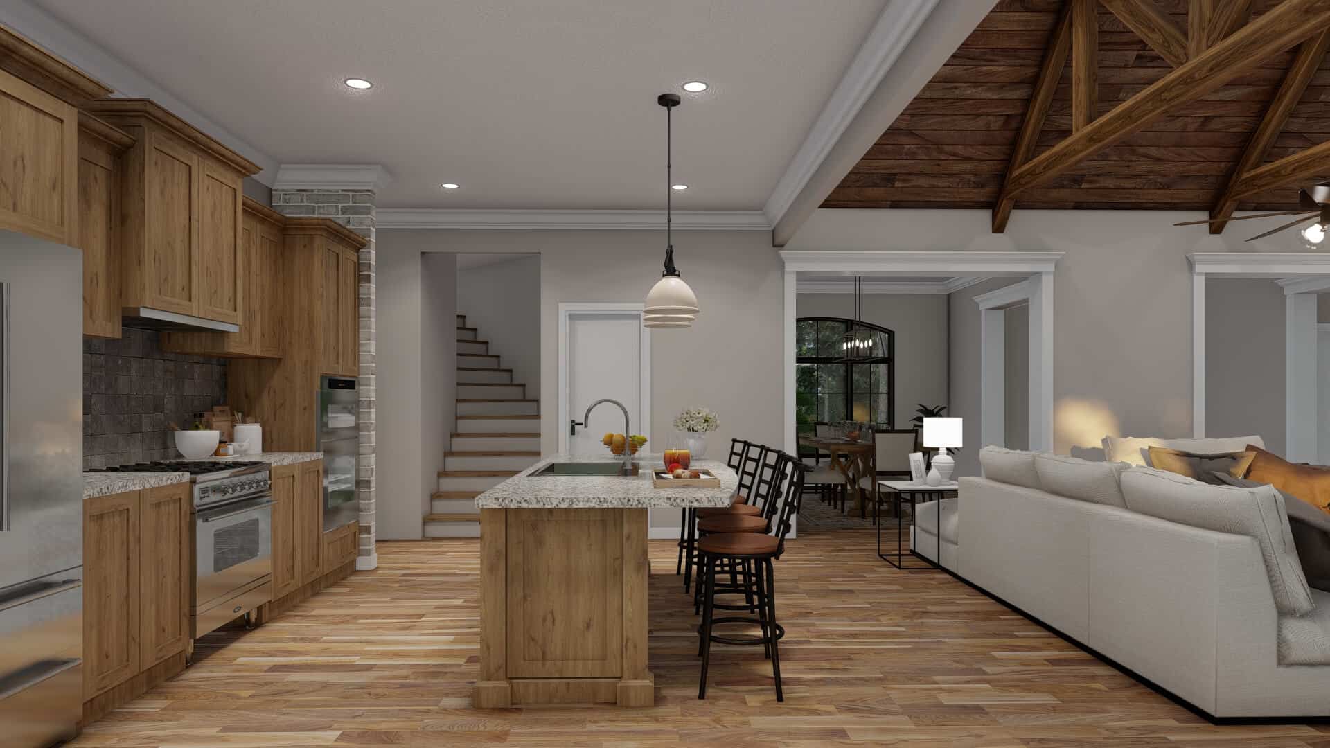 Kitchen of this 4-Bedroom,2647 Sq Ft Plan -193-1000