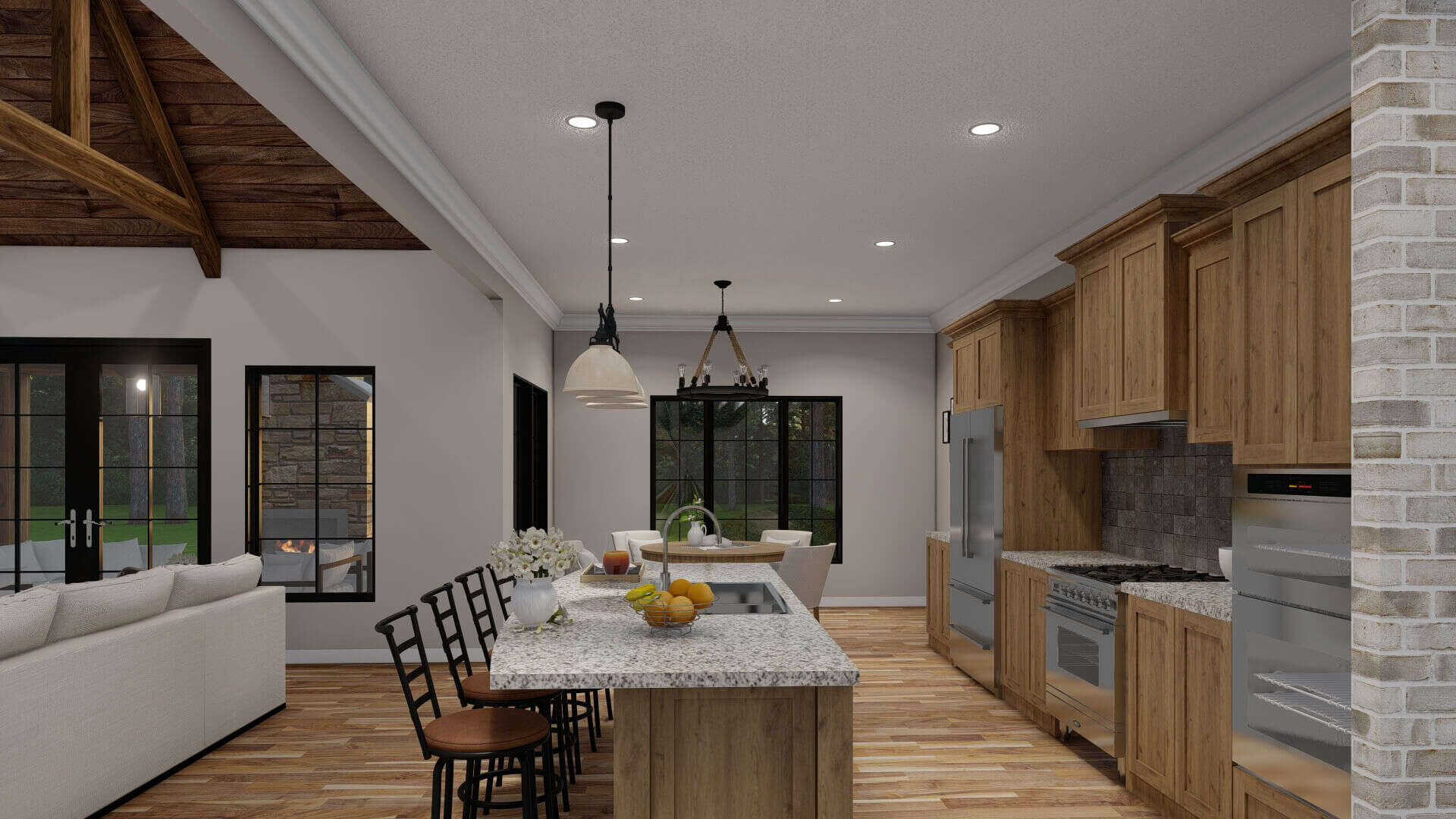 Kitchen of this 4-Bedroom,2647 Sq Ft Plan -193-1000