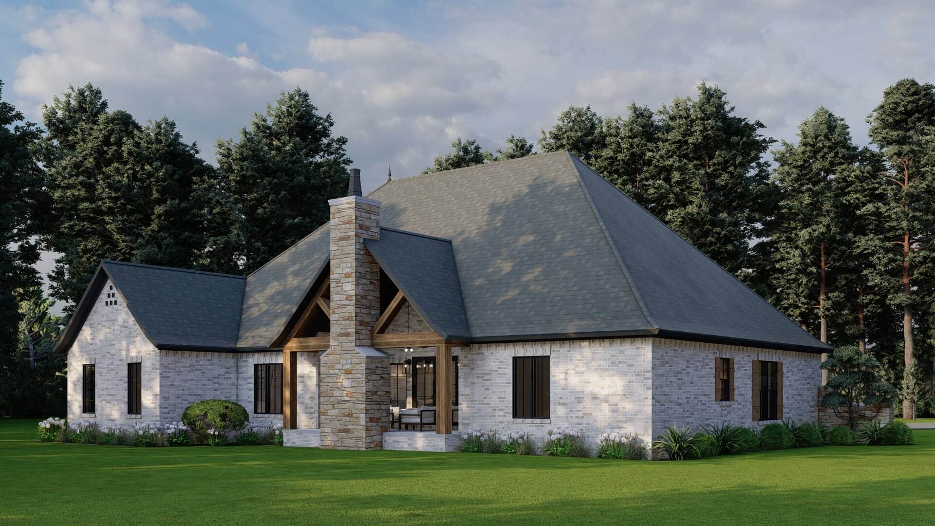 Right Side View of this 4-Bedroom,2647 Sq Ft Plan -193-1000