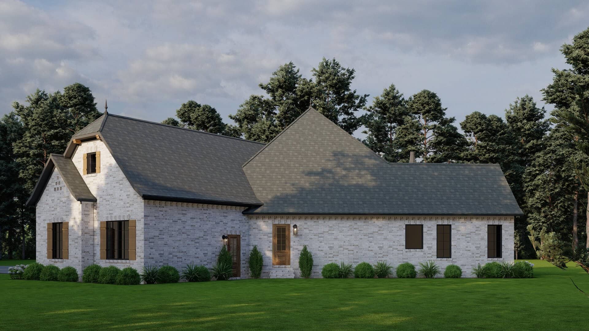 Right Side View of this 4-Bedroom,2647 Sq Ft Plan -193-1000
