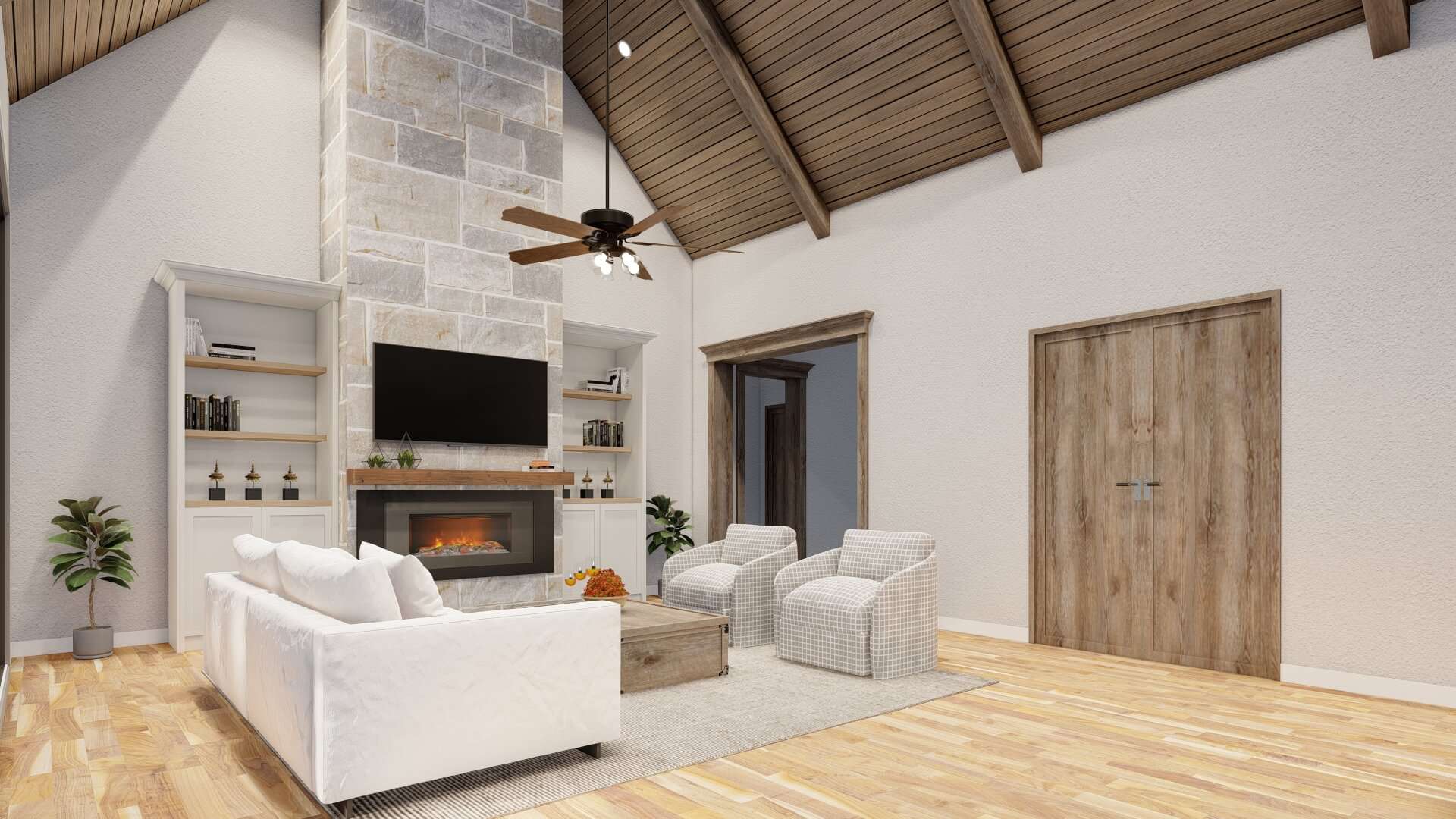 Great Room of this 4-Bedroom,4035 Sq Ft Plan -193-1001