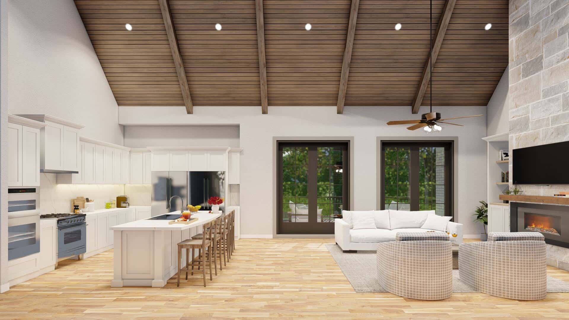 Great Room of this 4-Bedroom,4035 Sq Ft Plan -193-1001