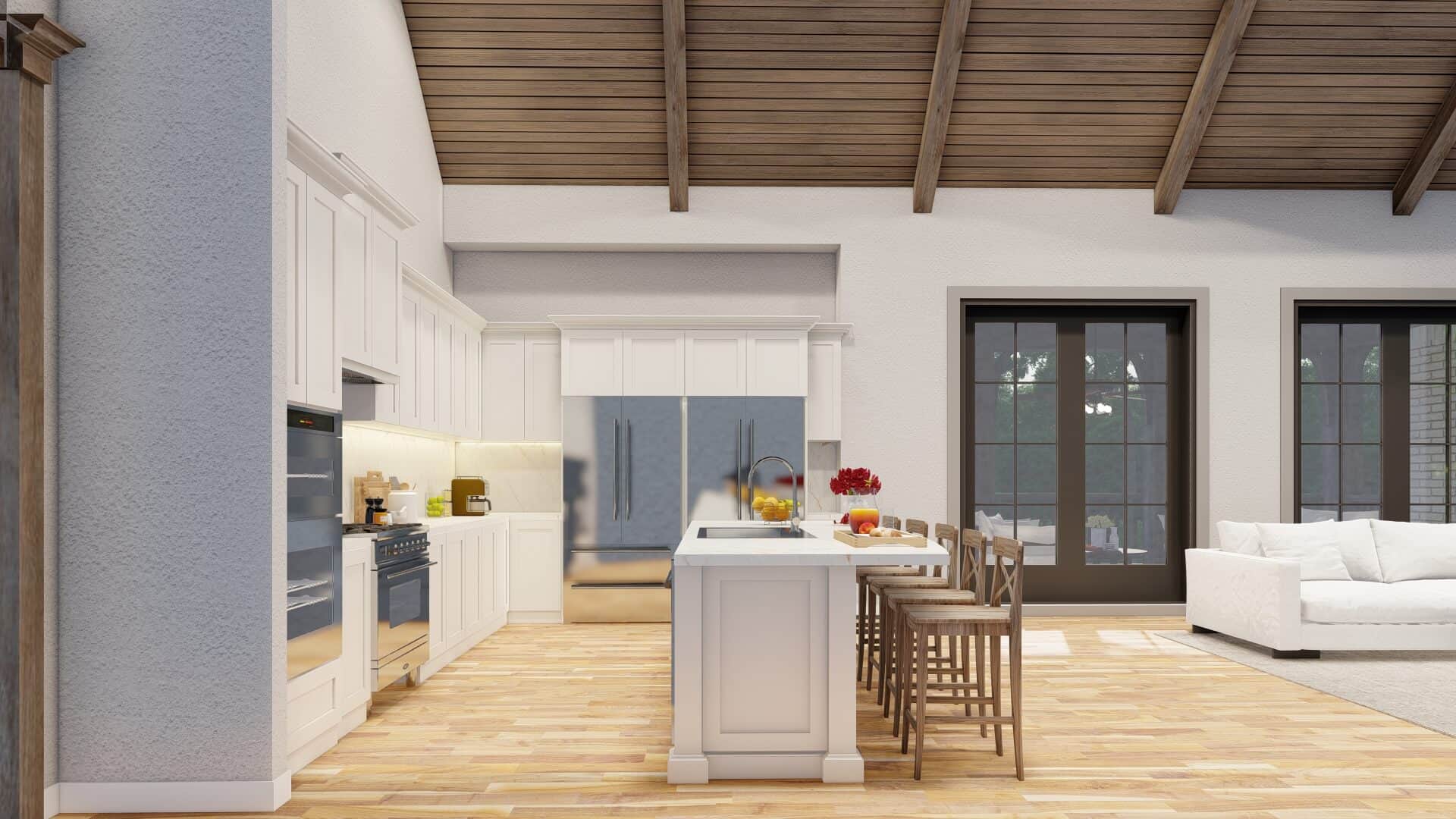 Kitchen: Kitchen Island of this 4-Bedroom,4035 Sq Ft Plan -193-1001