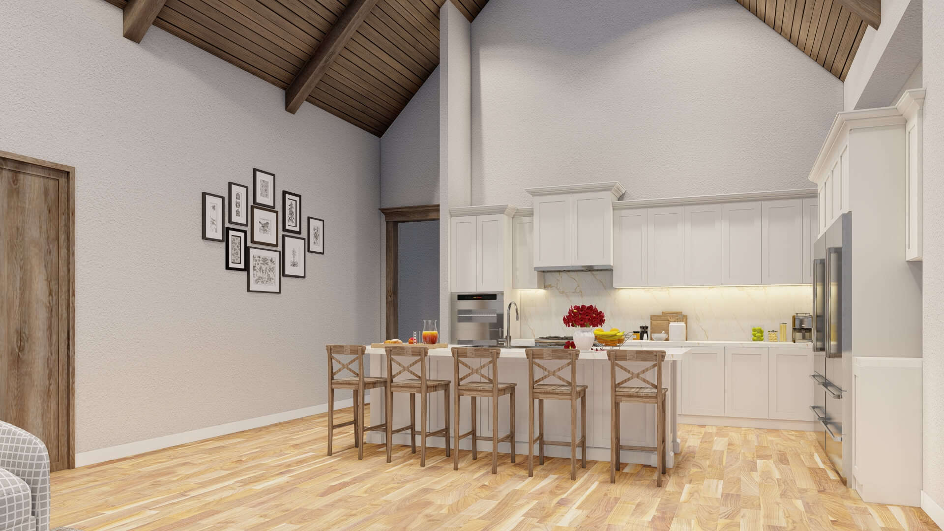 Kitchen: Kitchen Island of this 4-Bedroom,4035 Sq Ft Plan -193-1001