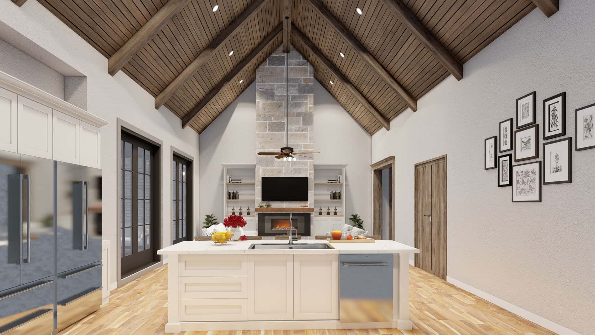 Kitchen: Kitchen Island of this 4-Bedroom,4035 Sq Ft Plan -193-1001