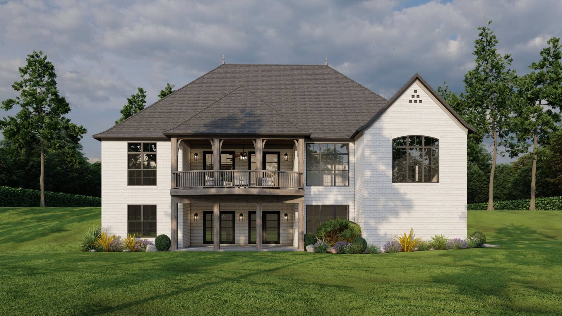 Rear View of this 4-Bedroom,4035 Sq Ft Plan -193-1001