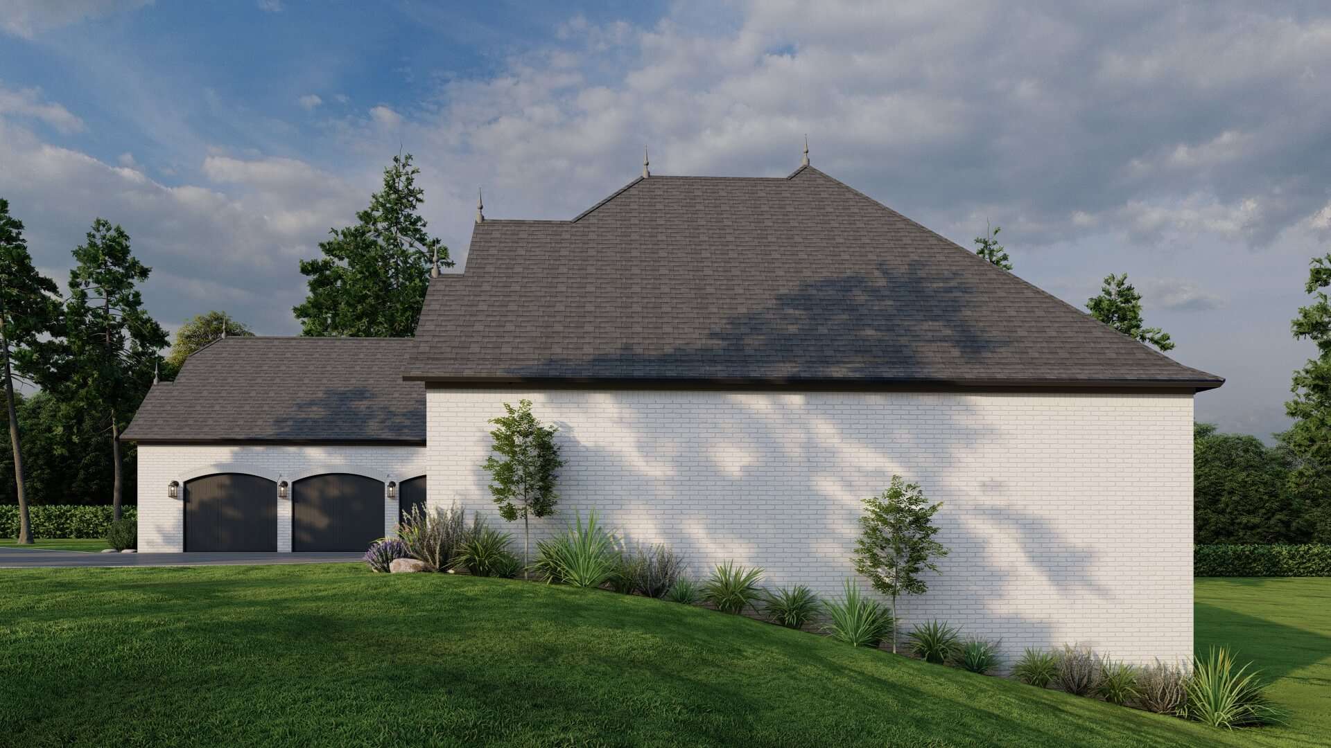 Right Side View of this 4-Bedroom,4035 Sq Ft Plan -193-1001