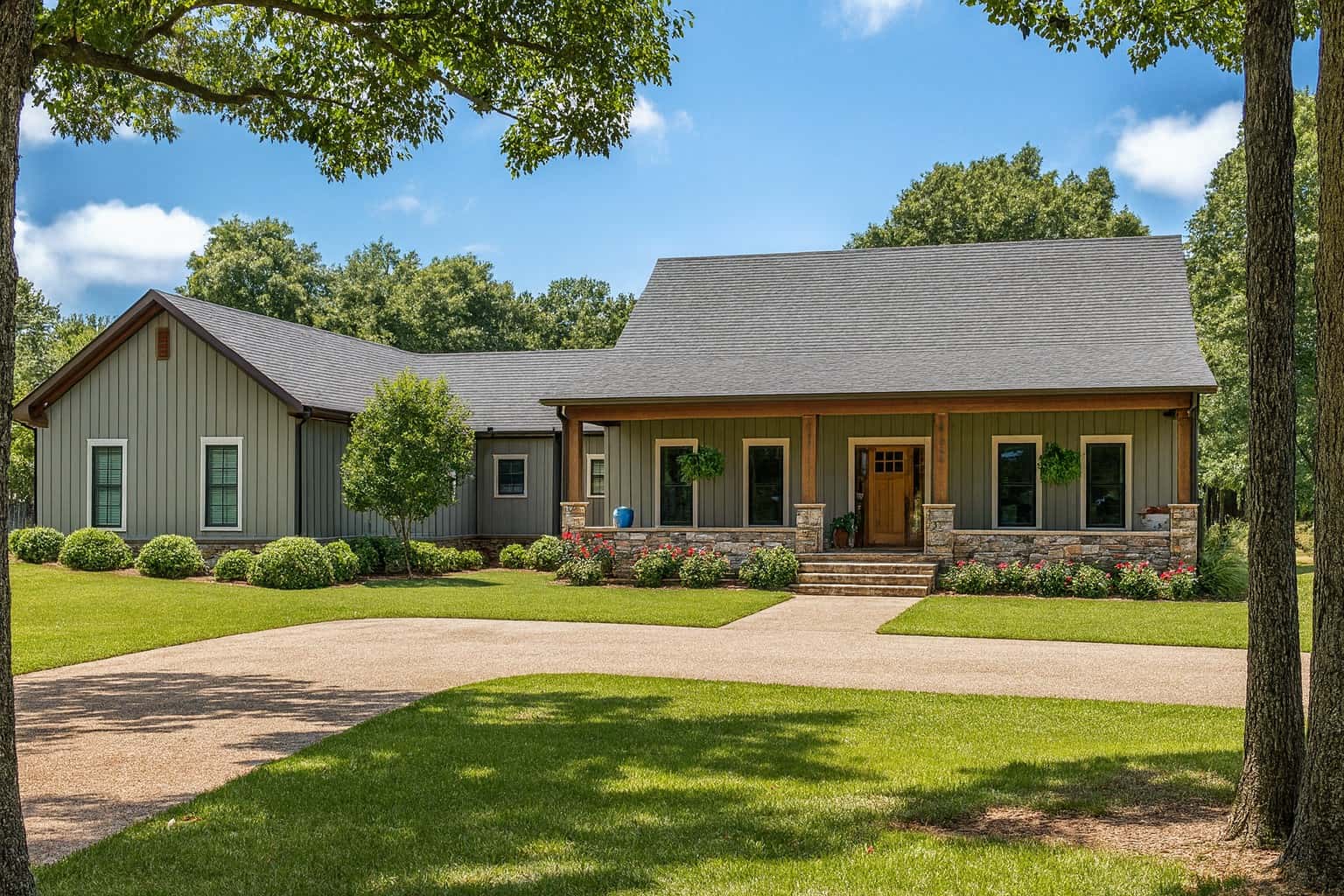 Front View of this 3-Bedroom,2921 Sq Ft Plan -193-1004