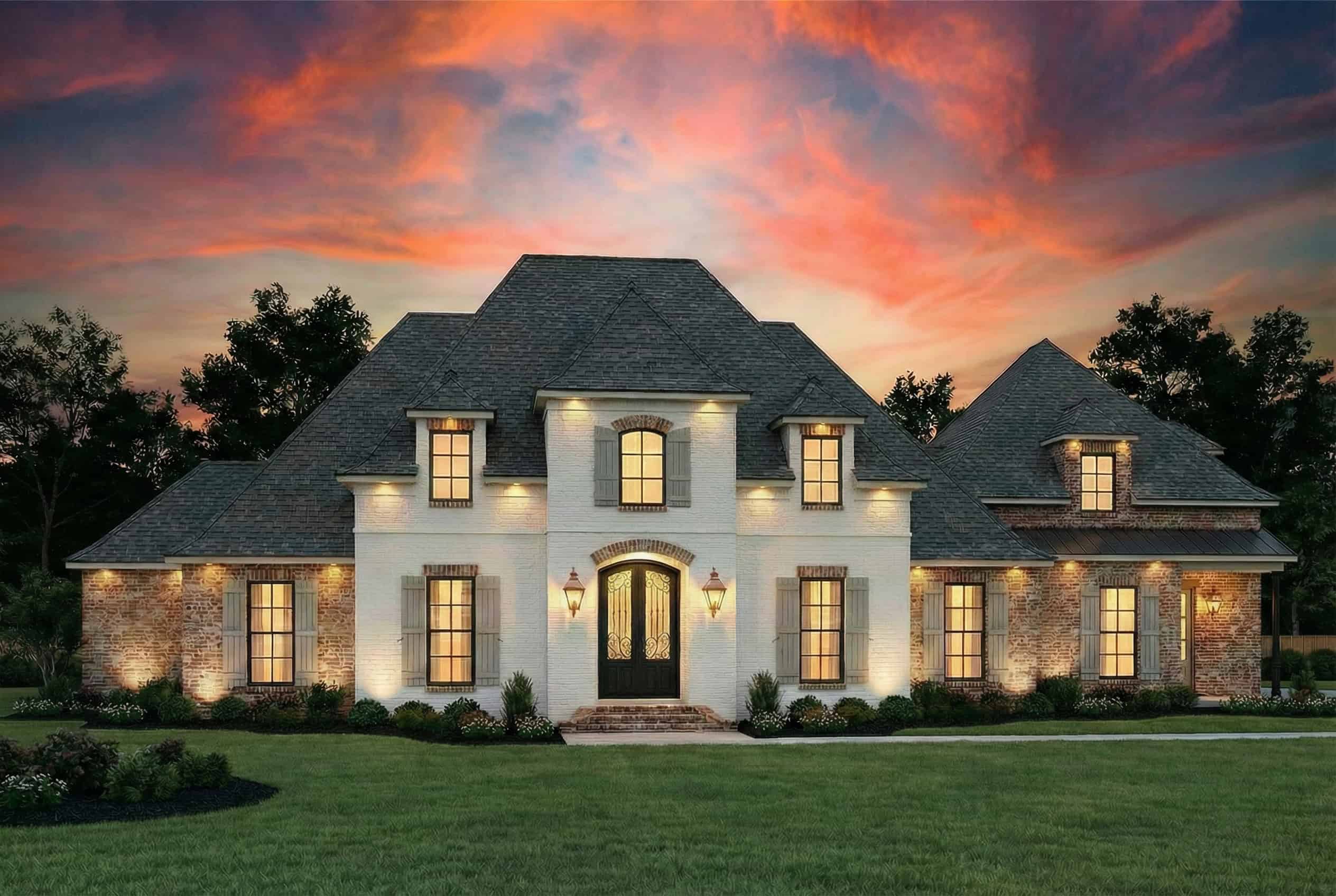 Home at Night of this 3-Bedroom,2428 Sq Ft Plan -193-1014