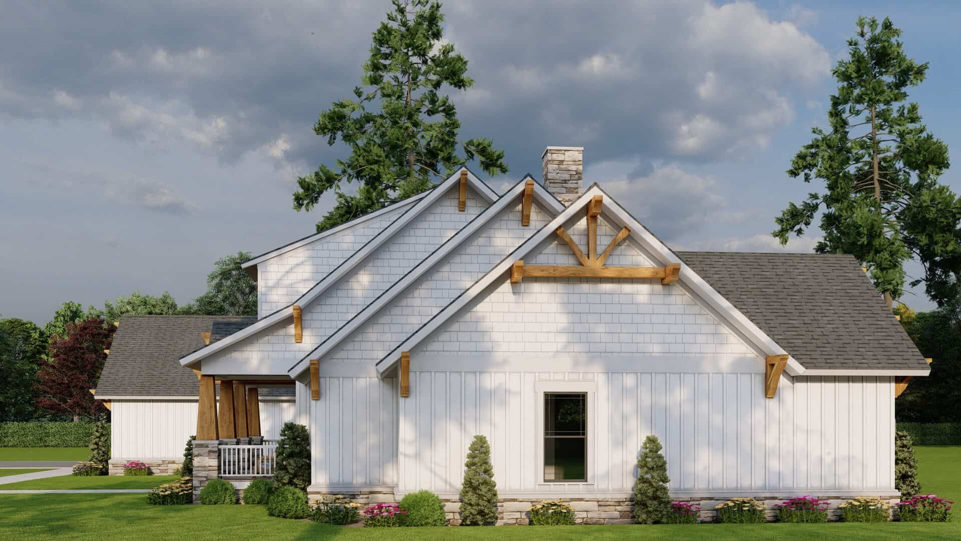 Right Side View of this 4-Bedroom,3925 Sq Ft Plan -193-1028
