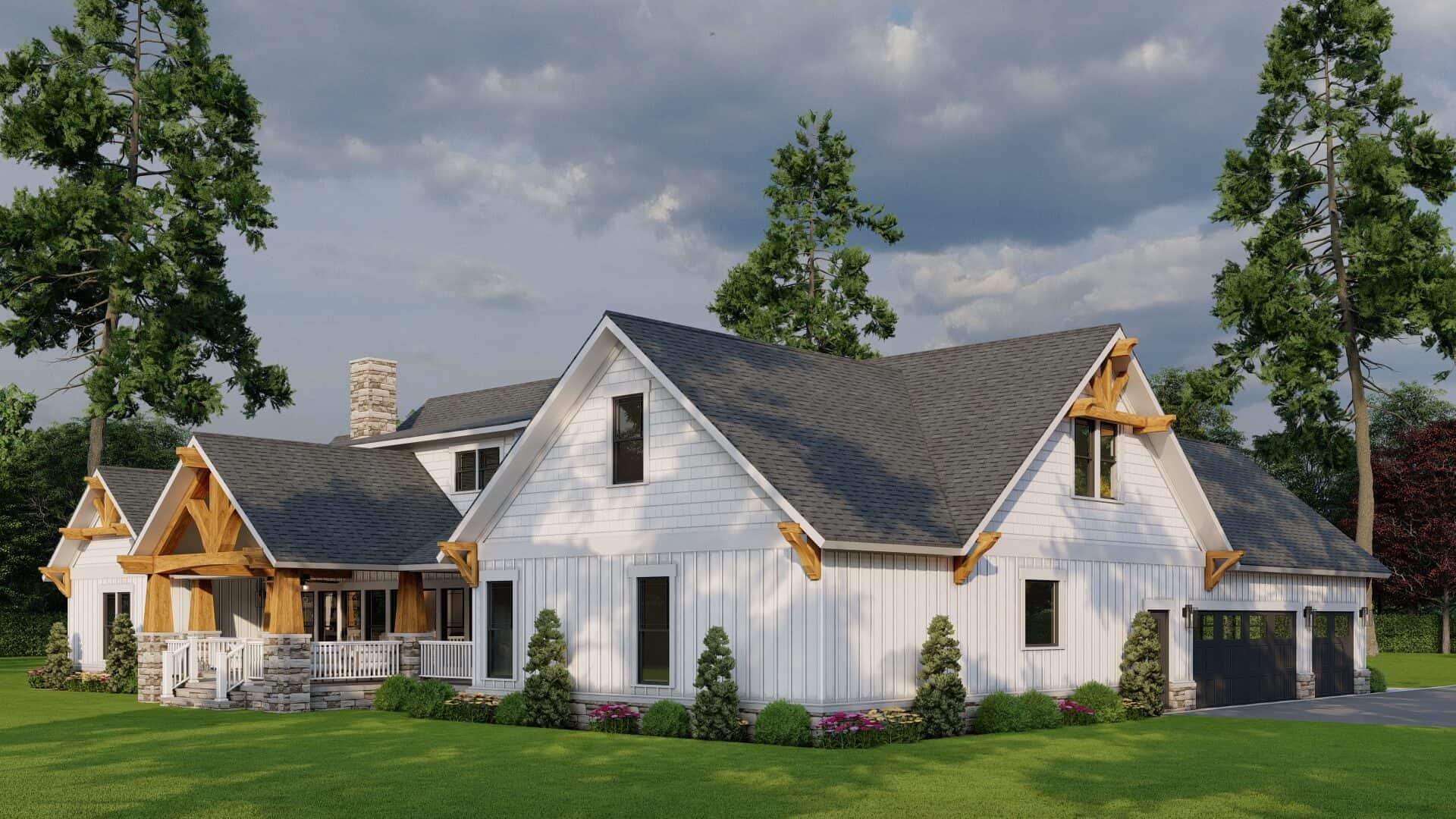 Rear View of this 4-Bedroom,3925 Sq Ft Plan -193-1028