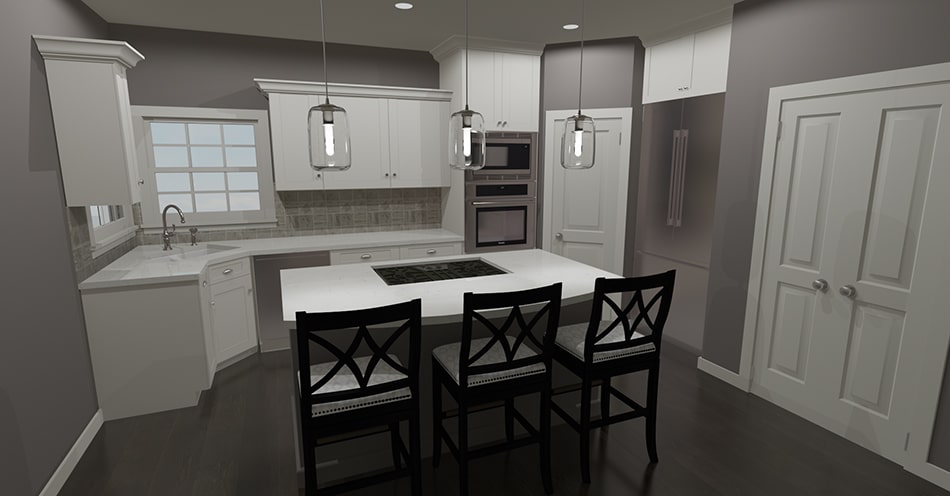 Kitchen: Kitchen Island of this 3-Bedroom,1640 Sq Ft Plan -193-1033