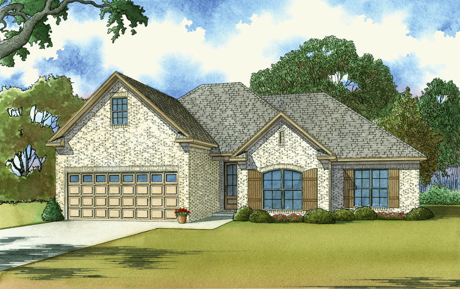 Right Side View of this 3-Bedroom, 1640 Sq Ft Plan - 193-1033