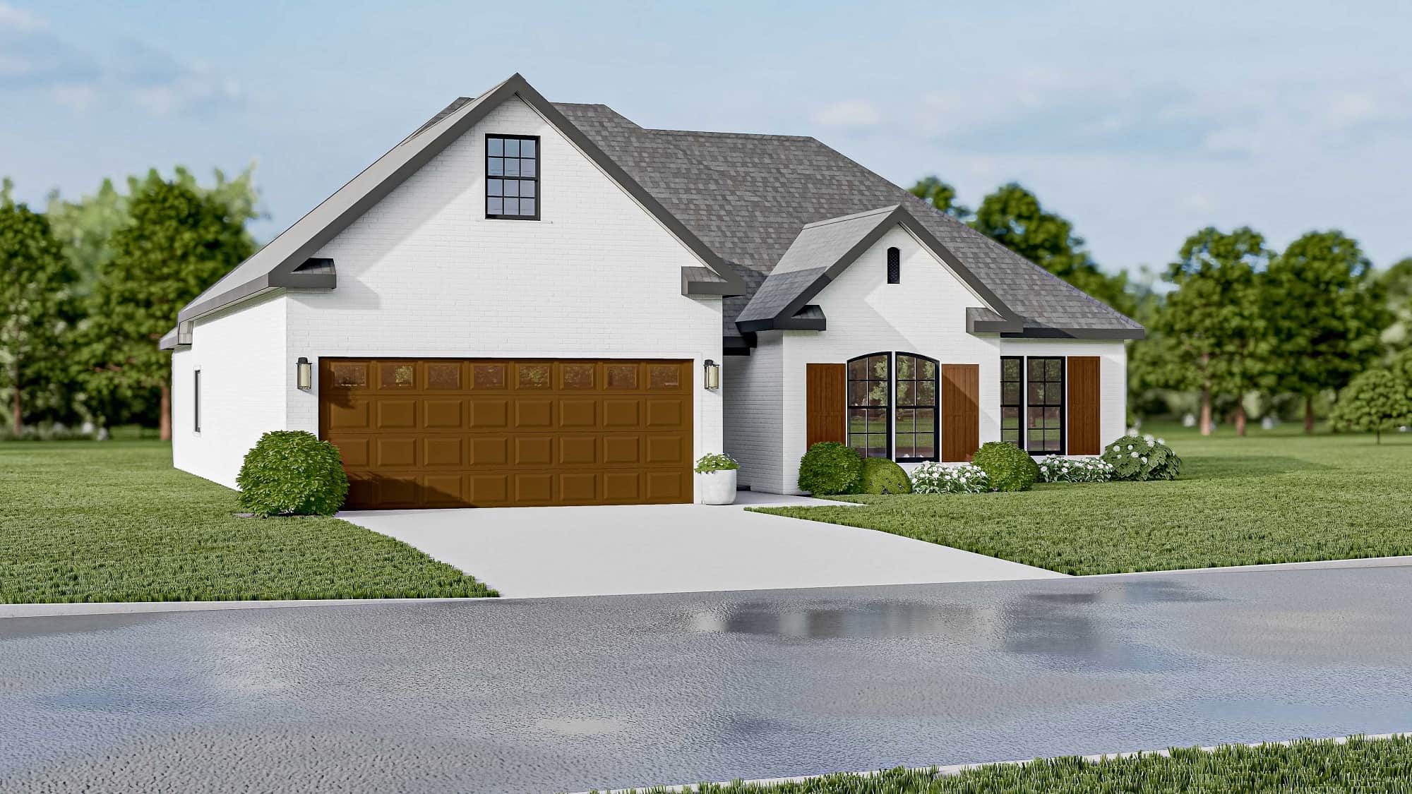 Left Side View of this 3-Bedroom, 1640 Sq Ft Plan - 193-1033