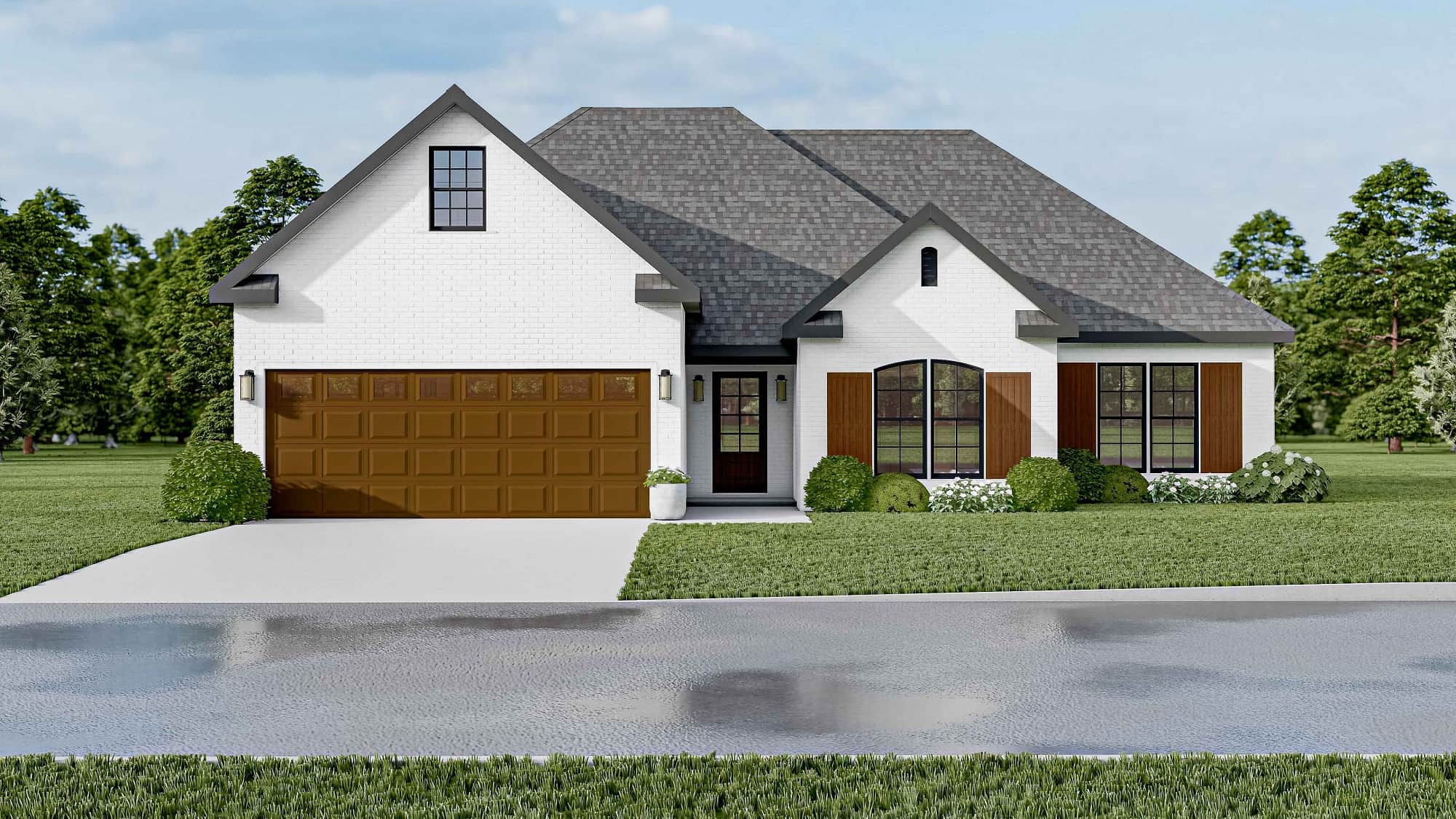 Front View of this 3-Bedroom, 1640 Sq Ft Plan - 193-1033