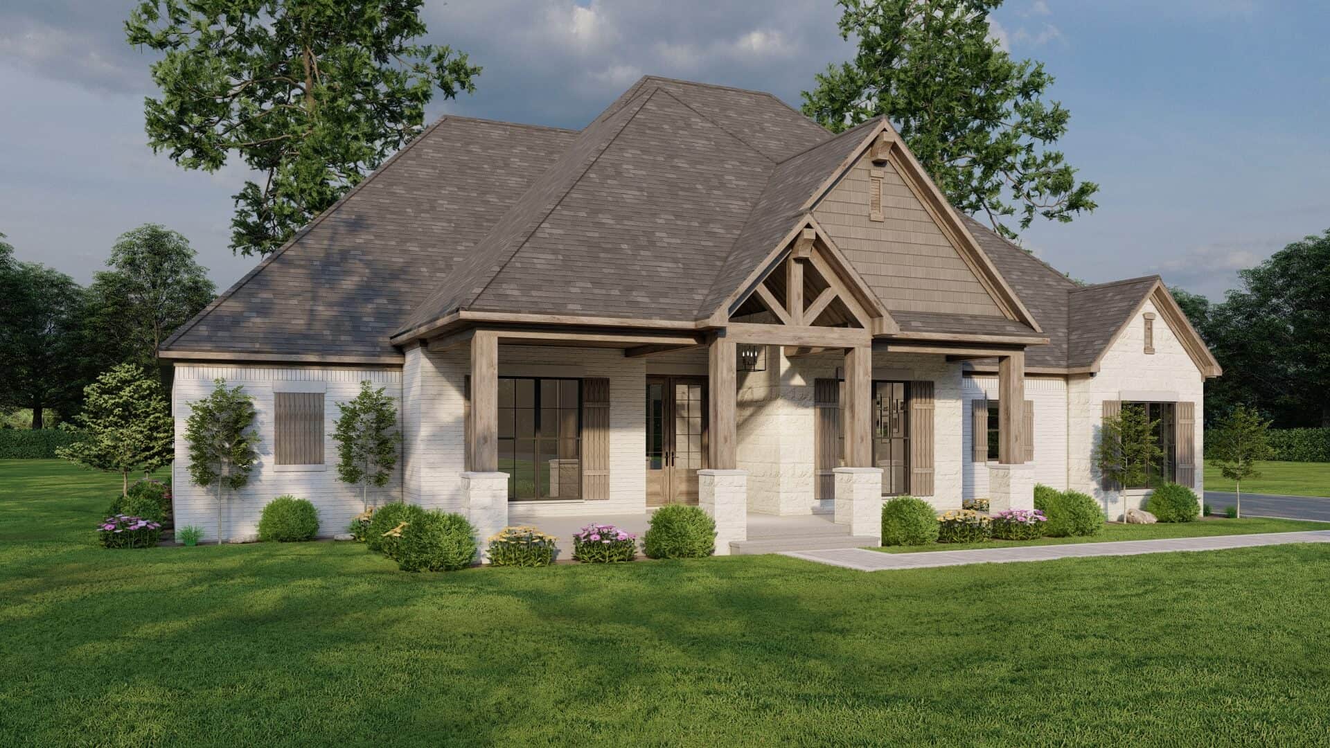 Left Side View of this 3-Bedroom,2410 Sq Ft Plan -193-1034