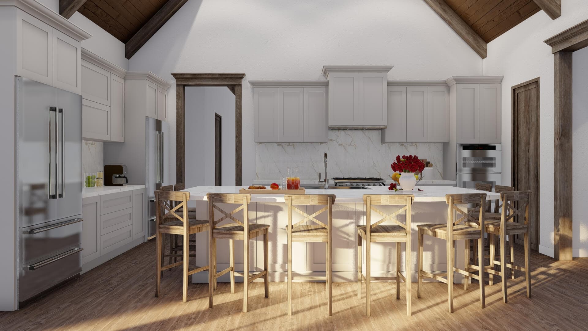 Kitchen: Kitchen Island of this 3-Bedroom,2410 Sq Ft Plan -193-1034