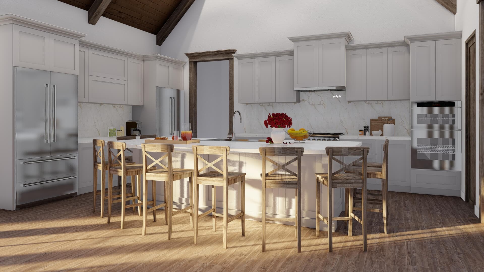 Kitchen: Kitchen Island of this 3-Bedroom,2410 Sq Ft Plan -193-1034