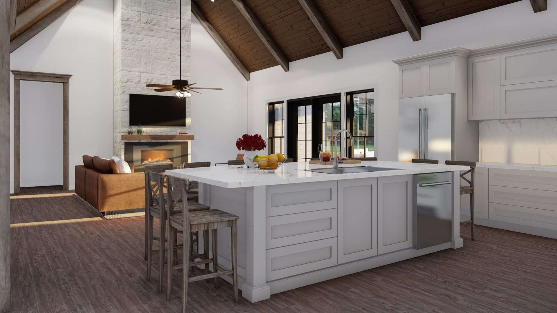 Kitchen: Kitchen Island of this 3-Bedroom,2410 Sq Ft Plan -193-1034