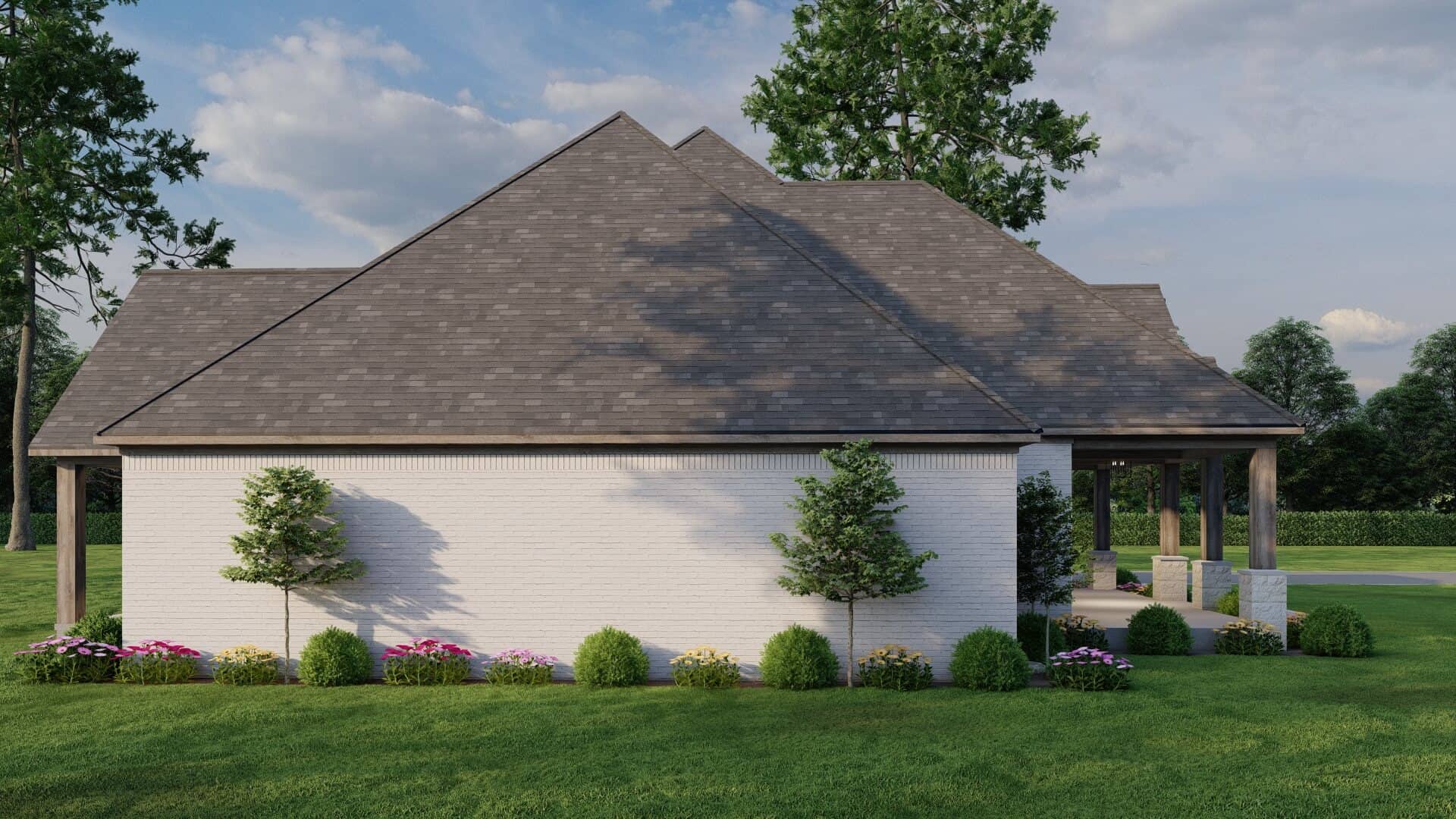 Left Side View of this 3-Bedroom,2410 Sq Ft Plan -193-1034