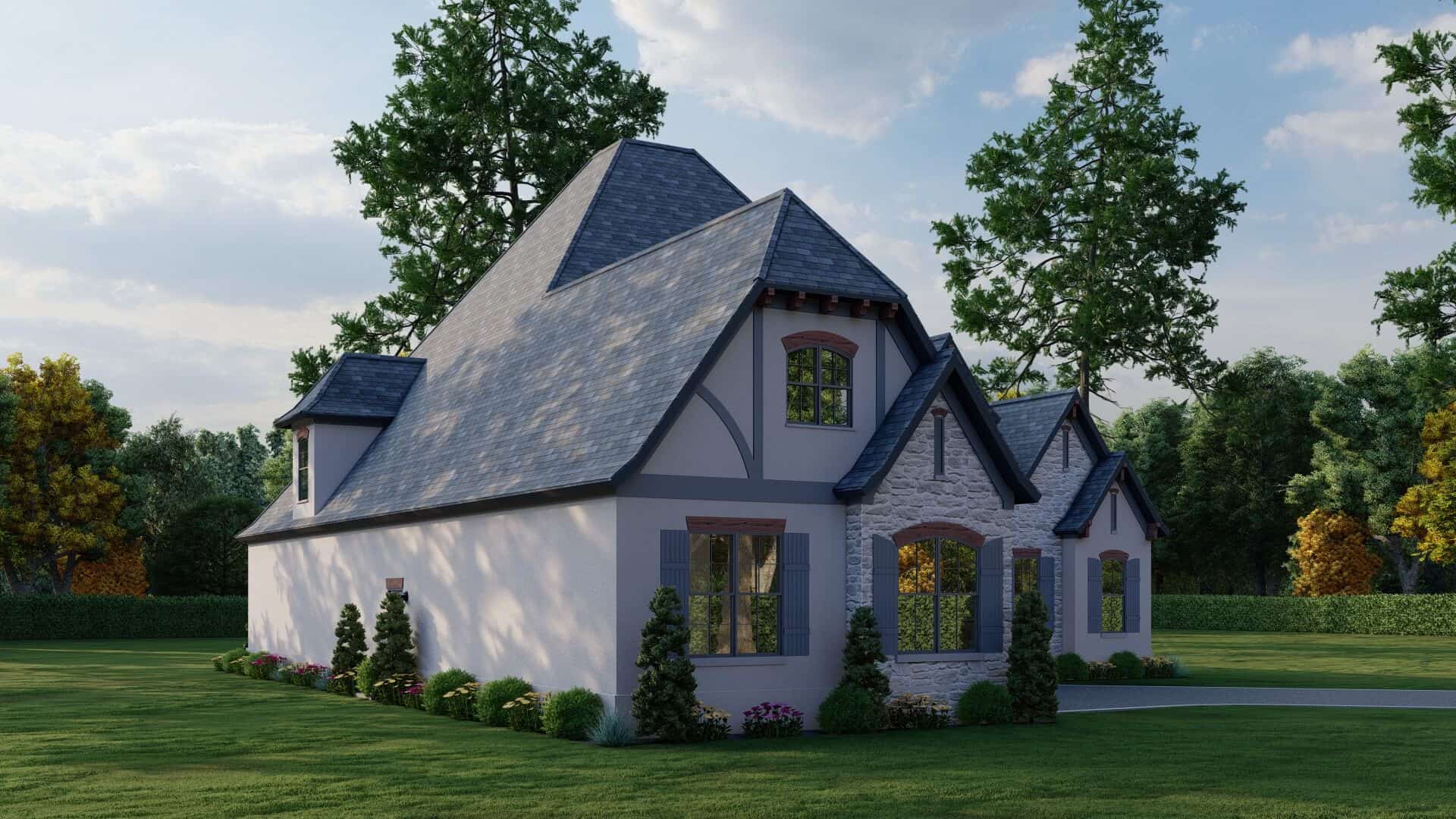 Left Side View of this 4-Bedroom,3213 Sq Ft Plan -193-1036