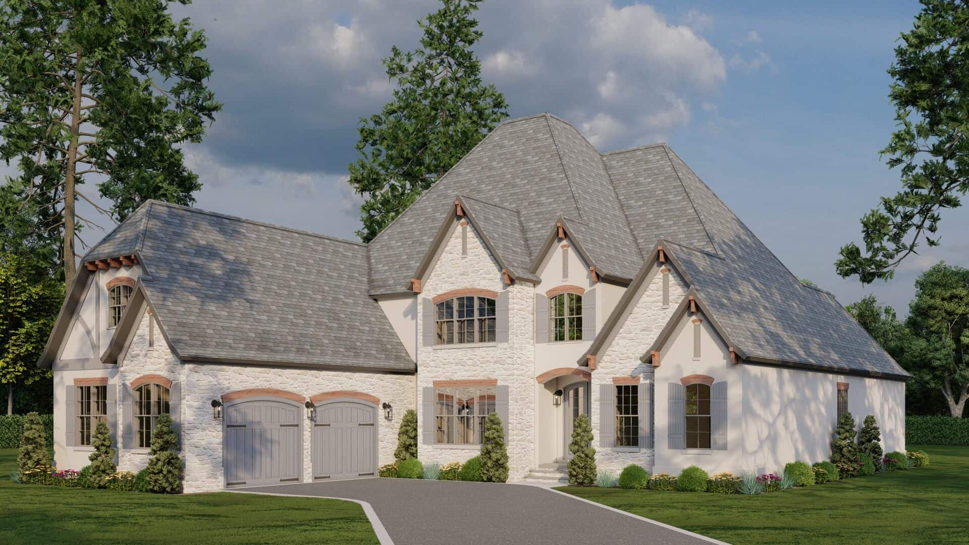 Right Side View of this 4-Bedroom,3213 Sq Ft Plan -193-1036