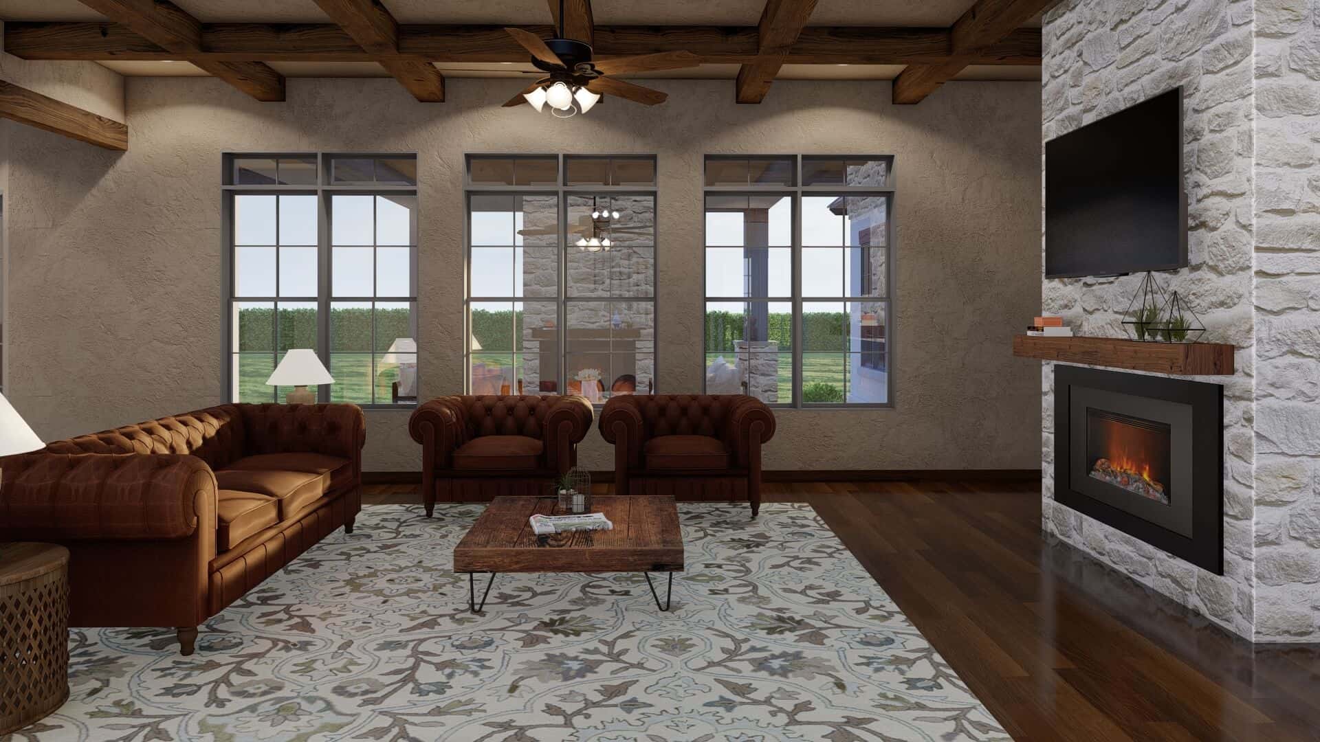 Great Room of this 4-Bedroom,3213 Sq Ft Plan -193-1036