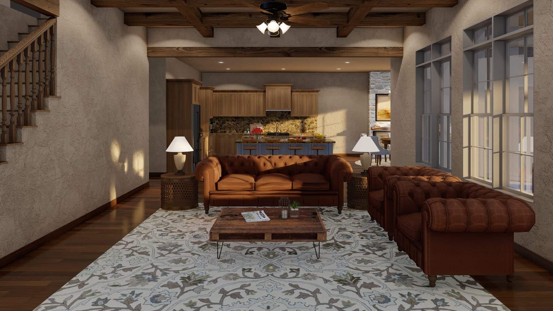 Great Room of this 4-Bedroom,3213 Sq Ft Plan -193-1036