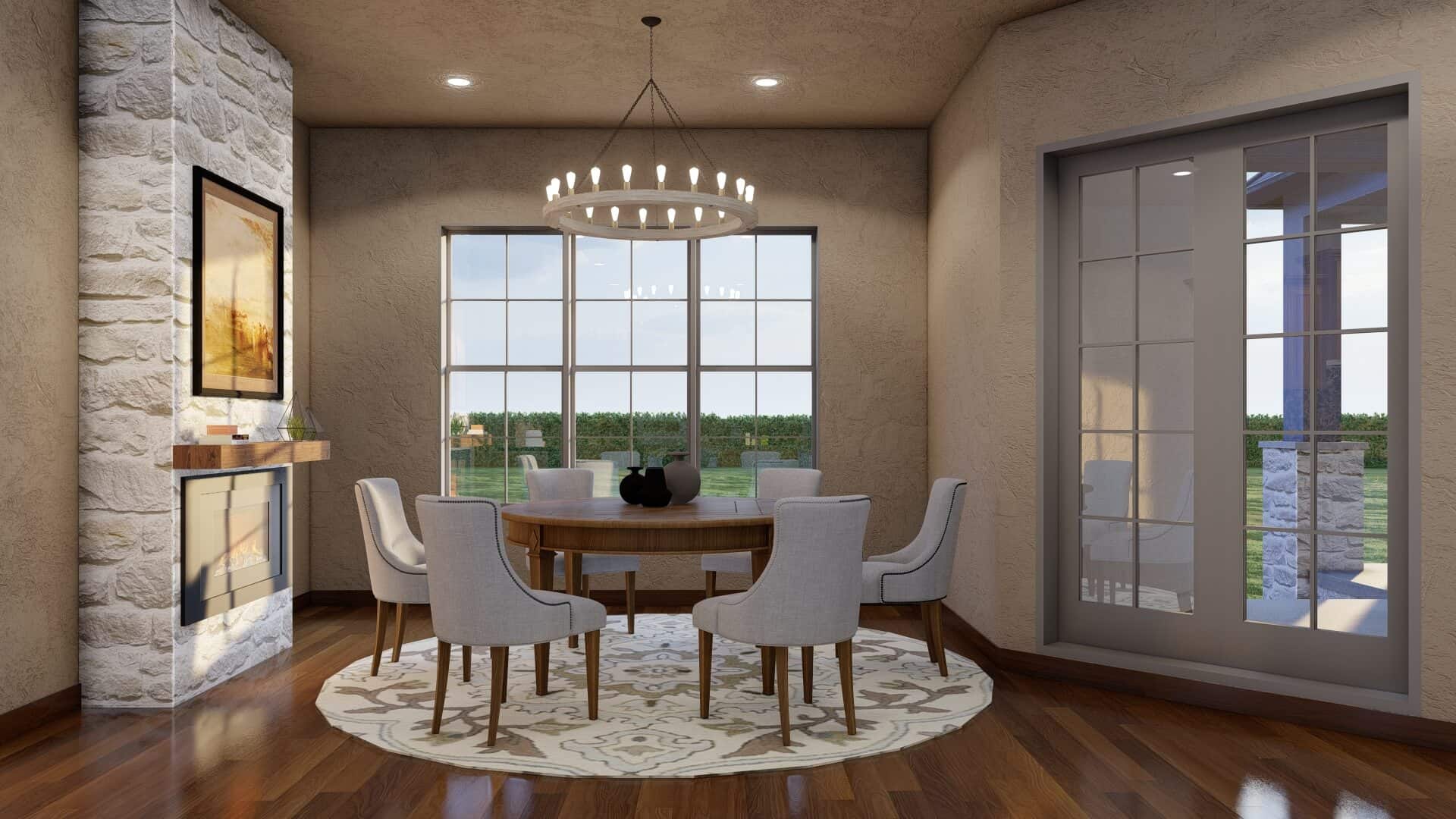 Hallway of this 4-Bedroom,3213 Sq Ft Plan -193-1036