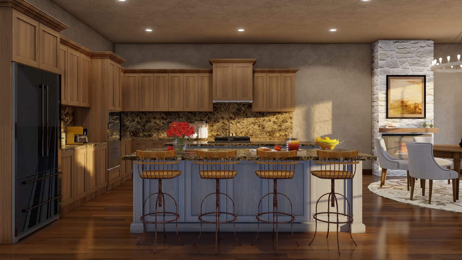 Home at Night of this 4-Bedroom,3213 Sq Ft Plan -193-1036