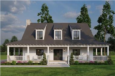 4-Bedroom, 3380 Sq Ft Country Home – Plan #193-1046 - Main Exterior