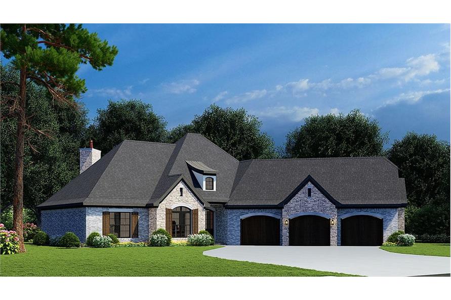 Front View of this 4-Bedroom,1901 Sq Ft Plan -193-1047