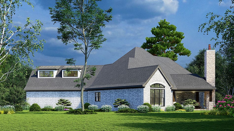 Left Side View of this 4-Bedroom, 1901 Sq Ft Plan - 193-1047