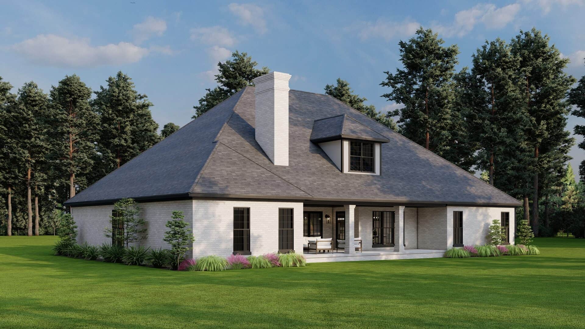 Rear View of this 5-Bedroom,3264 Sq Ft Plan -193-1059