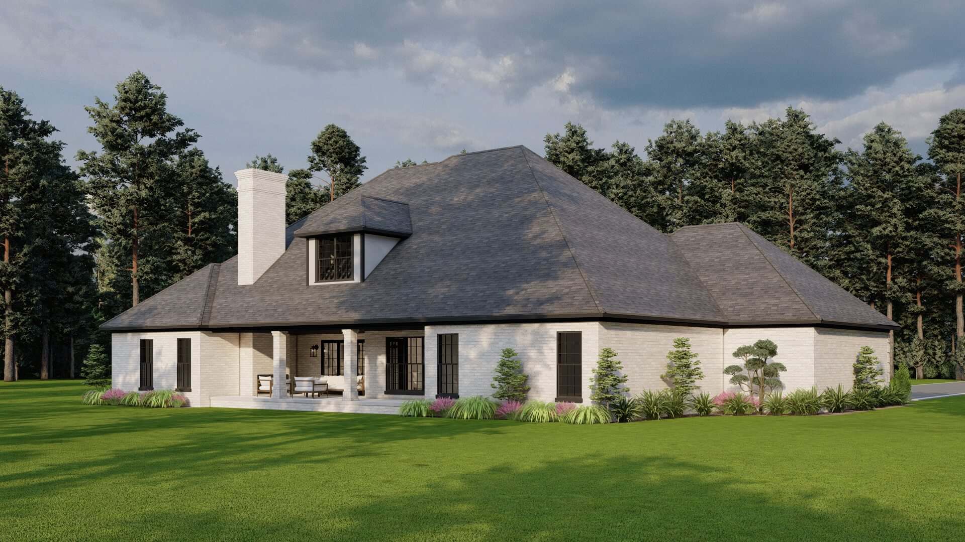 Rear View of this 5-Bedroom,3264 Sq Ft Plan -193-1059