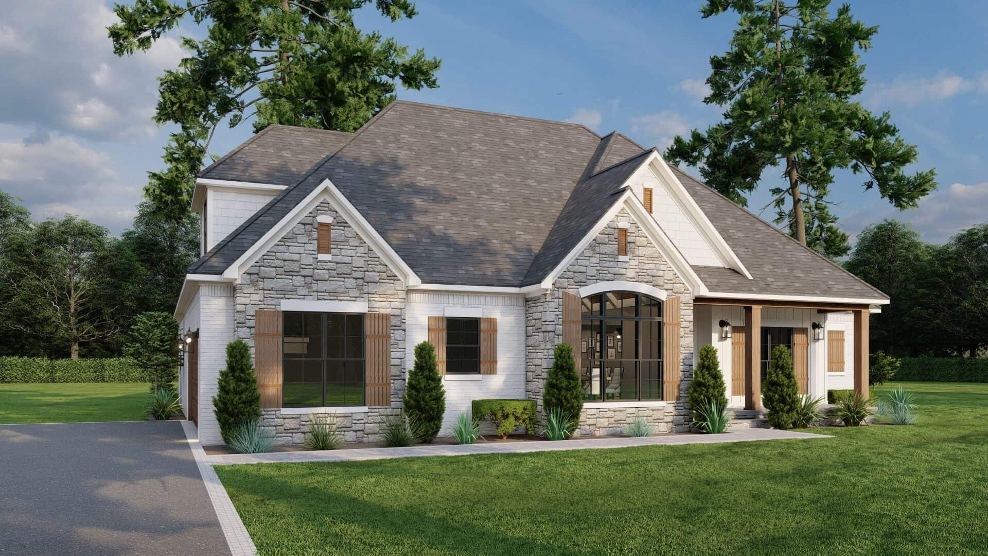 Left Side View of this 3-Bedroom,2199 Sq Ft Plan -193-1060