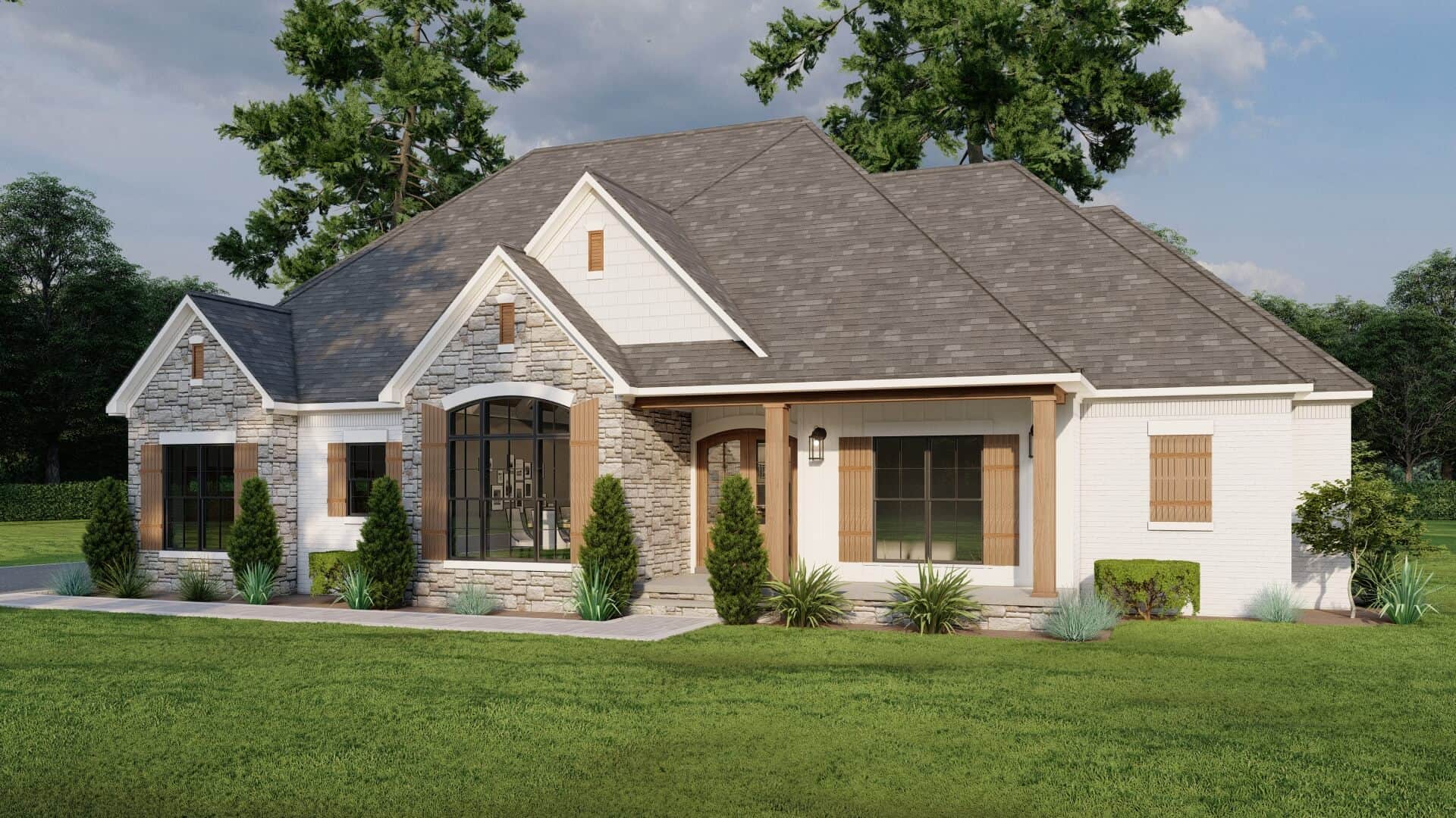 Right Side View of this 3-Bedroom,2199 Sq Ft Plan -193-1060