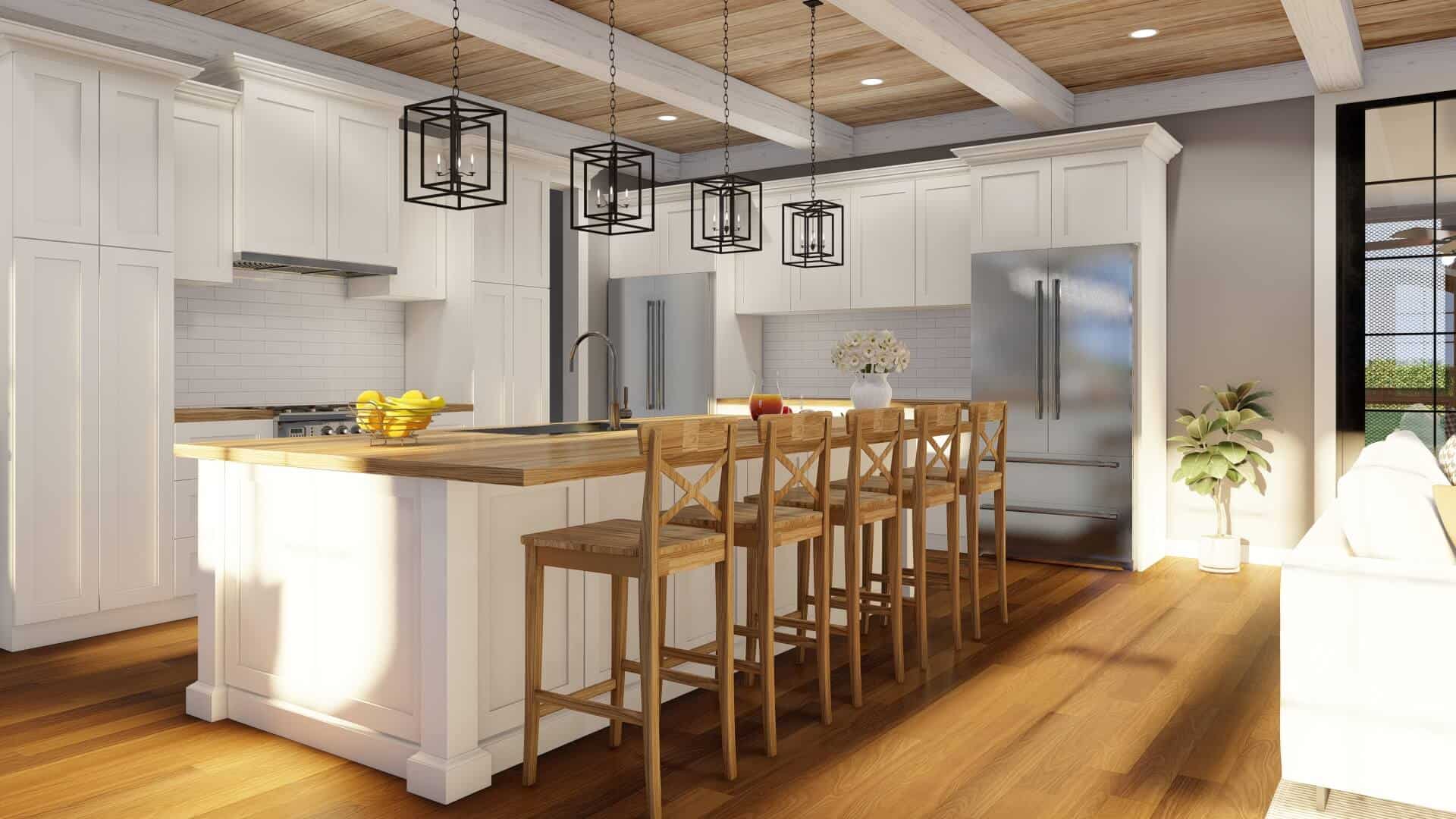 Kitchen: Kitchen Island of this 3-Bedroom,2199 Sq Ft Plan -193-1060